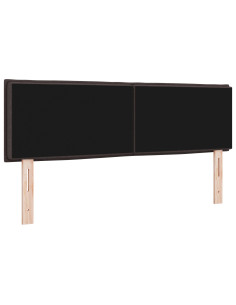 Testiera con testiera Marrone Scuro 160 cm Pelle Sintetica