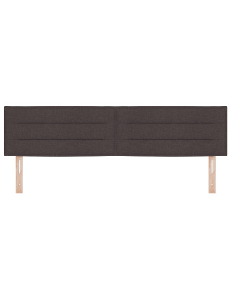 Testiera  Design Lines Marrone Scuro 180 cm in Tessuto