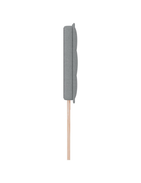 Testiera  Design Linee Grigio Chiaro 200 cm Tessuto