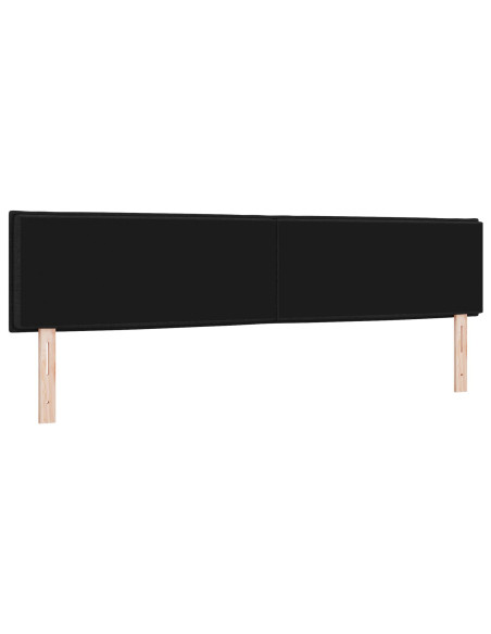 Testiera  Design Lines Nera 200 cm Tessuto