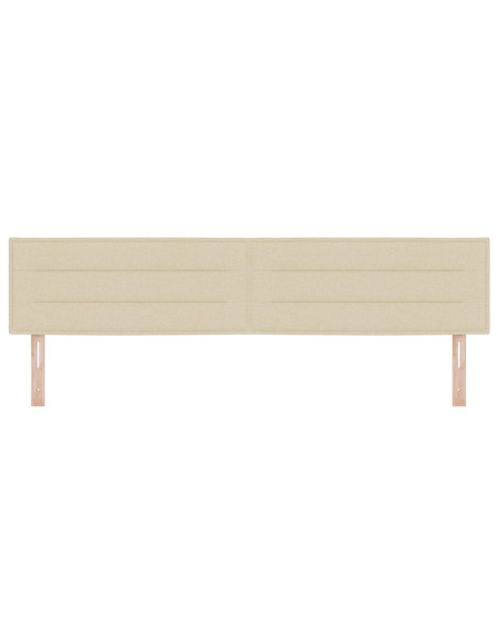 Testiera  Design Linee Crema 200 cm Tessuto