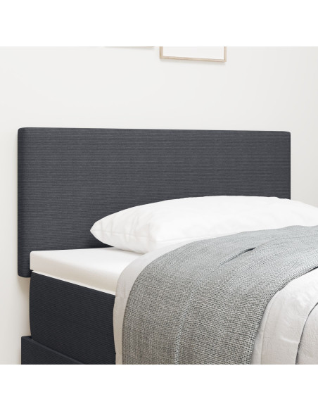 Testiera con testiera Grigio scuro 80 cm Pelle Sintetica