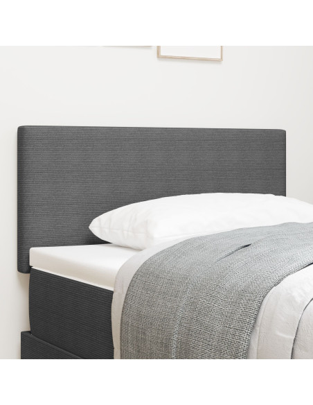 Testata  Design Semplice Grigio Chiaro 90 cm Tessuto Corduroy