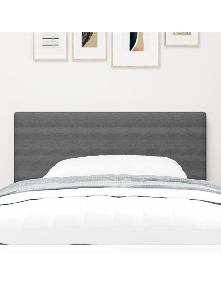 Testiera  Design Semplice Grigio Chiaro 100 cm in Tessuto Corduroy
