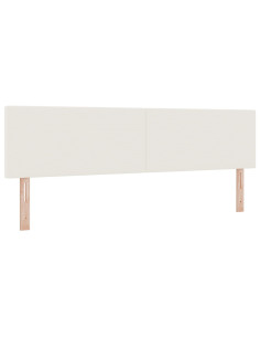 Testiera con testiera Crema 180 cm Pelle Sintetica