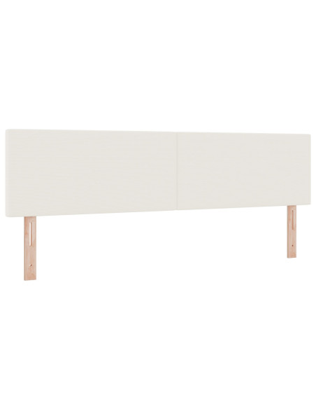 Testiera con testiera Crema 180 cm Pelle Sintetica