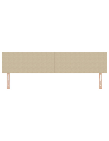 Testata letto design semplice verde chiaro grigio 200 cm in tessuto corduroy