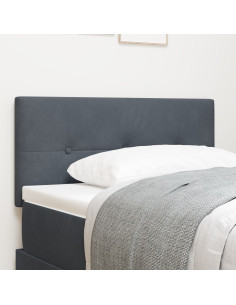 Testiera con testiera Grigio scuro 80 cm Pelle Sintetica