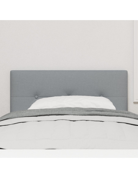 Testiera con testiera Grigio chiaro 90 cm Pelle Sintetica