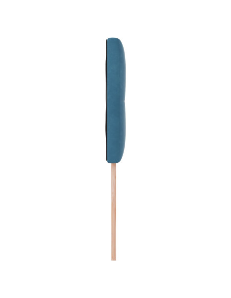 Testiera  con bottoni imbottita blu scuro 100 cm in velluto