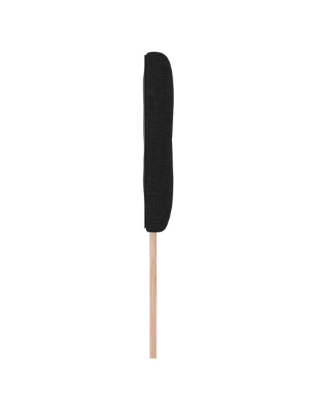 testiera  con bottoni trapuntati nera 140 cm in tessuto