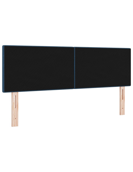 Testiera  con bottoni trapuntati Blu 140 cm Tessuto