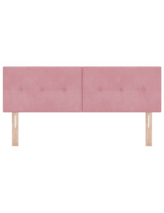 Testiera con testiera Rosa 144 cm Pelle Sintetica