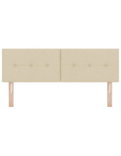 Testiera con testiera Crema 160 cm Pelle Sintetica