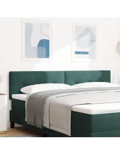 Testiera con testiera Verde Scuro 180 cm Pelle Sintetica