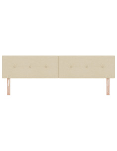 Testiera con testiera Crema 200 cm Pelle Sintetica