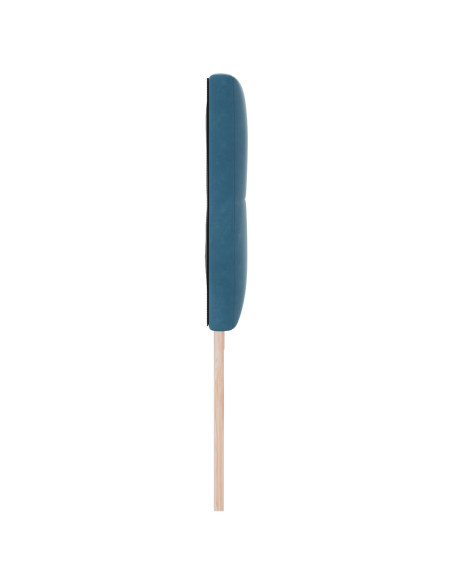 Testiera  Tappezzata con Bottoni Blu Scuro 200 cm in Velluto