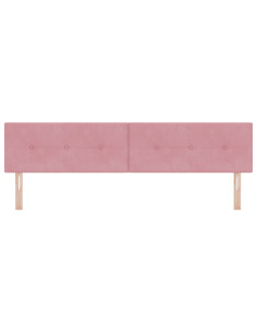 Testiera con testiera Rosa 200 cm Pelle Sintetica