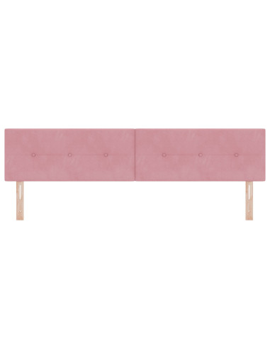 Testiera con testiera Rosa 200 cm Pelle Sintetica