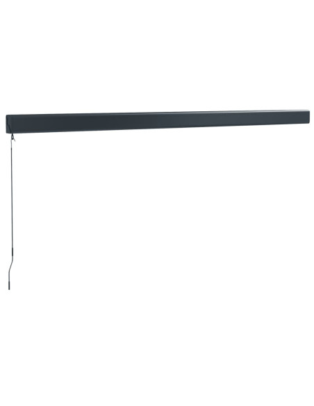 Tenda da Sole Retrattile Blu e Bianca 4x3 m Tessuto e Alluminio