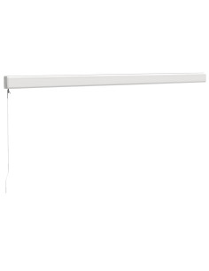 Tenda da Sole Retrattile Crema 4x3 m in Tessuto e Alluminio