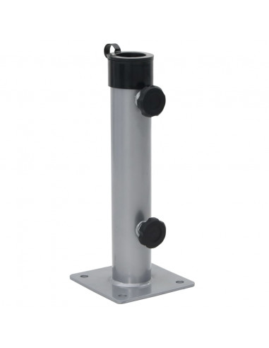 Base per Ombrellone per Palo da Ø38/48 mm Argento in Acciaio