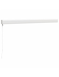 Tenda da Sole Retrattile Crema 3,5x2,5 m in Tessuto e Alluminio