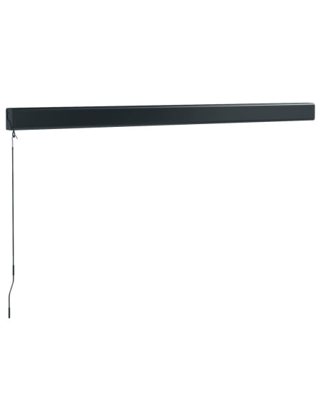 Tenda da Sole Retrattile Antracite 3,5x2,5m Tessuto e Alluminio