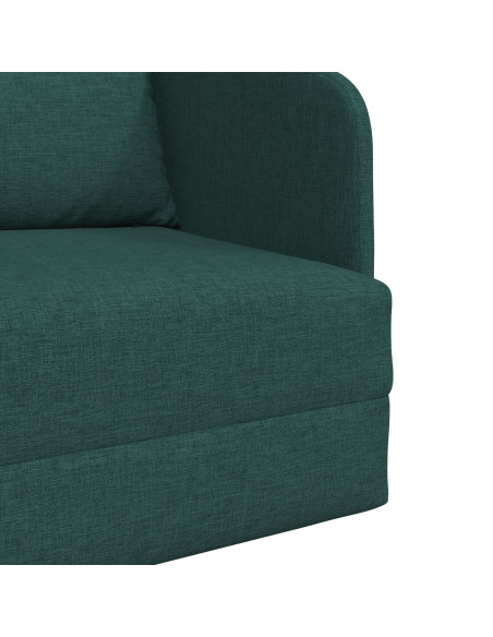 Sofa Verde scuro Tessuto in Poliestere 200 x 60 x 62 cm Durevole