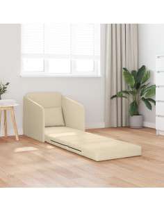 Divano letto 60cm Crema Tessuto