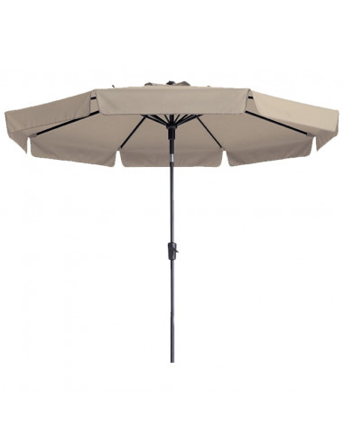 Madison Ombrellone Flores Luxe 300 cm Rotondo Ecru