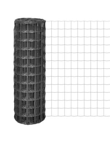 Recinzione Euro in Acciaio 10x1,2 m Grigia