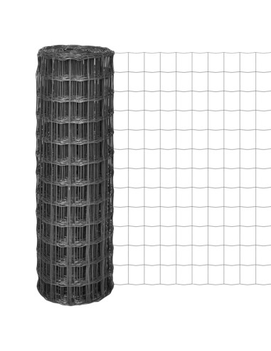 Recinzione Euro in Acciaio 25x1,2 m Grigia