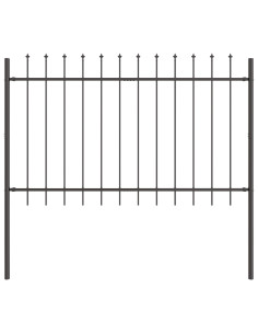 Recinzione per Giardino 2 pcs Grigio 3,4 x 1 m 2