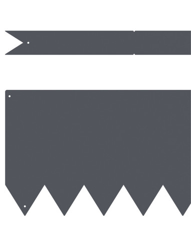 Bordura per Prato 20 pcs Antracite 100 x 0.05 x 20 cm