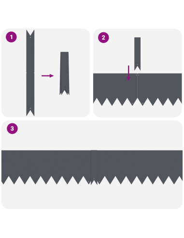 Bordura per Prato 20 pcs Antracite 100 x 0.05 x 20 cm
