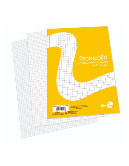 RISMA CARTA PROTOC.A4 60GR RIG 5MM