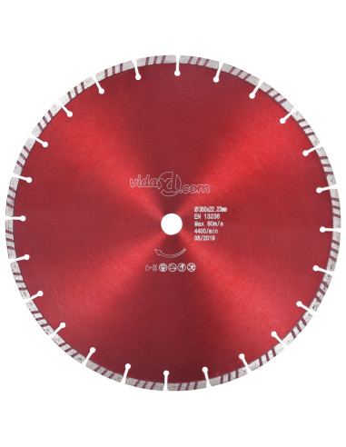 Disco da Taglio Diamantato con Turbo in Acciaio 350 mm