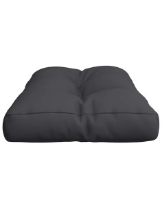 Cuscino per Pallet Nero 80x40x12 cm in Tessuto