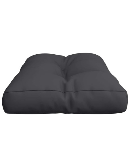 Cuscino per Pallet Nero 80x40x12 cm in Tessuto