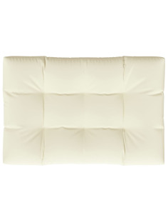 Cuscino per Pallet Crema 120x80x12 cm in Tessuto