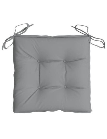 Cuscini per Sedia 2 pz Grigi 40x40x7 cm in Tessuto Oxford