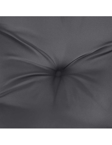 Cuscino per Panca Antracite 200x(50+50)x7 cm in Tessuto Oxford