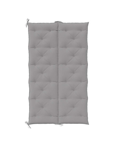 Cuscini Panca da Giardino 2pz Grigi 180x50x7cm Tessuto Oxford