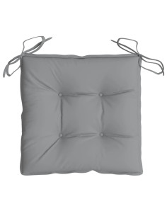 Cuscini per Sedia 6 pz Grigi 40x40x7 cm in Tessuto Oxford