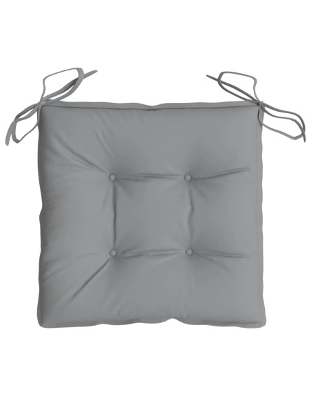 Cuscini per Sedia 6 pz Grigi 40x40x7 cm in Tessuto Oxford