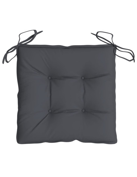 Cuscini per Sedia 4 pz Antracite 50x50x7 cm Tessuto Oxford