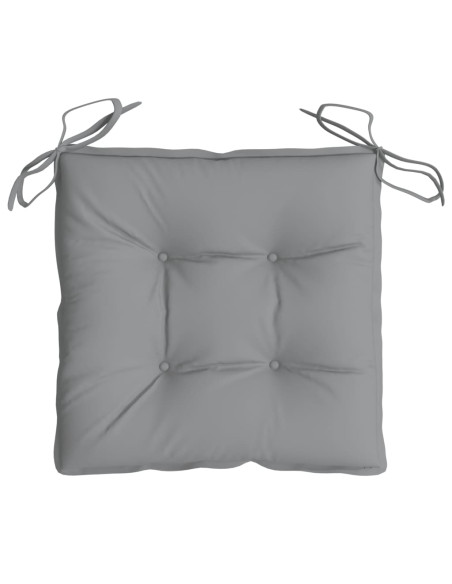 Cuscini per Sedia 4 pz Grigi 50x50x7 cm Tessuto Oxford