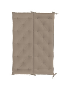 Cuscini Panca da Giardino 2pz Tortora 150x50x7cm Tessuto Oxford