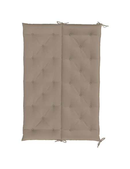 Cuscini Panca da Giardino 2pz Tortora 150x50x7cm Tessuto Oxford